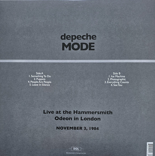 Depeche Mode - Live In London November 1984 - 2023