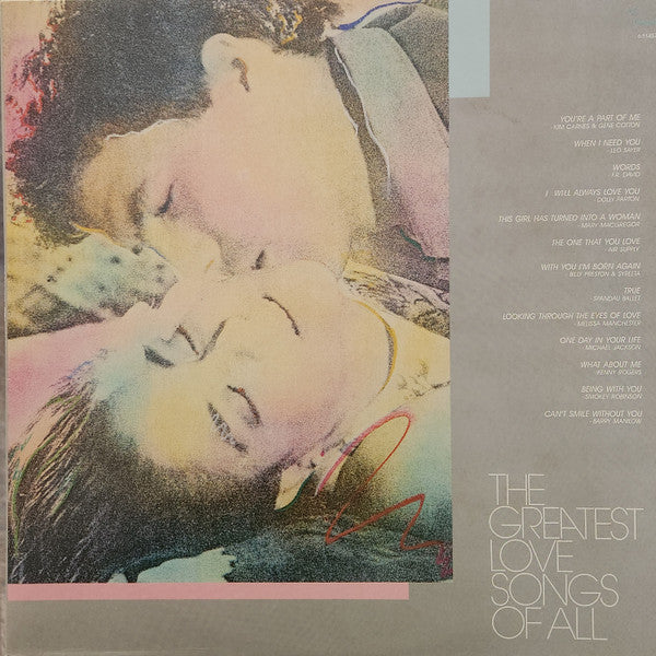 Various - The Greatest Love Songs Of All - 1986