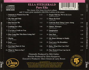 Ella Fitzgerald - Pure Ella (CD) -
