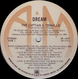 Captain And Tennille - Dream