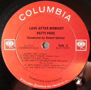 Patti Page - Love After Midnight