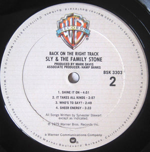 Sly & The Family Stone - Back On The Right Track - 1979