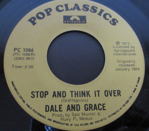 Dale & Grace - I'm Leaving It Up To You / Stop And Think It Over - 1975