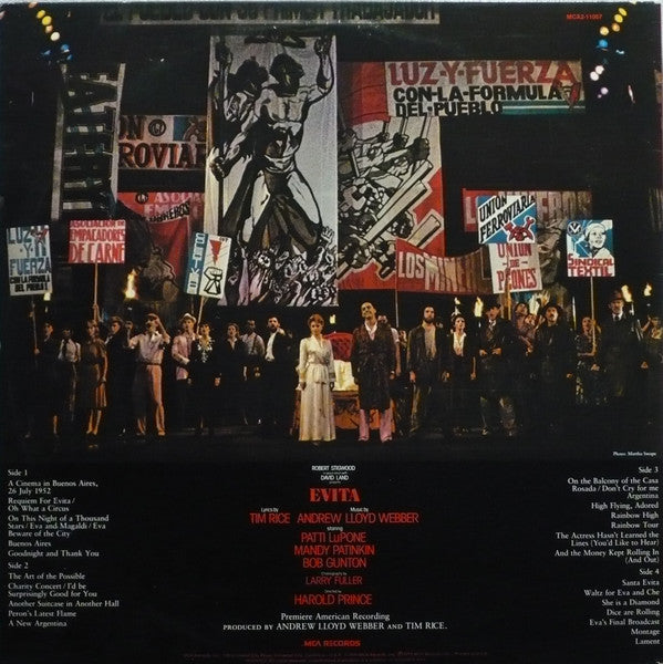 Andrew Lloyd Webber And Tim Rice - Evita: Premiere American Recording - 1979