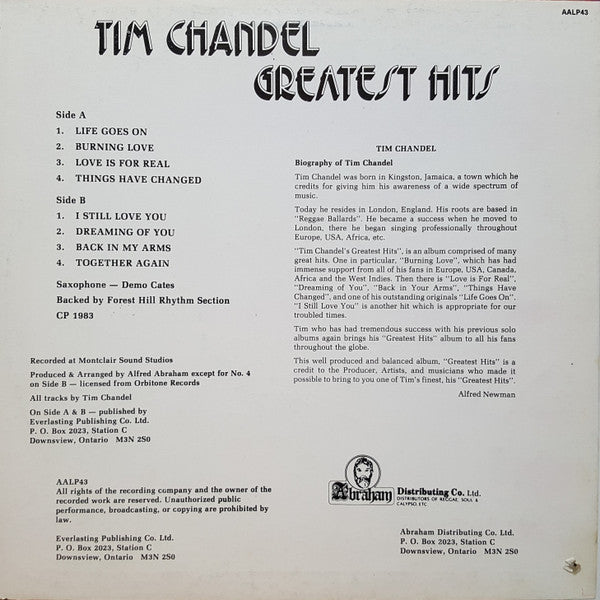 Tim Chandell - Greatest Hits - 1983