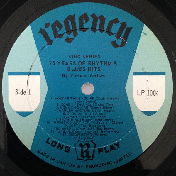 Various - 25 Years Of Rhythm & Blues Hits Vinyl Record