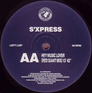 S'Express - Hey Music Lover (The Glass Cut & Red Giant Mix)