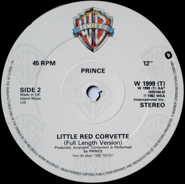 Prince - 1999 / Little Red Corvette - 1984