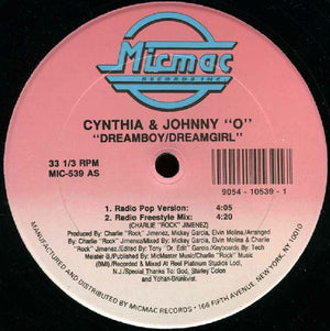 Cynthia & Johnny O - Dreamboy/Dreamgirl Vinyl Record