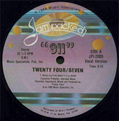 911 - Twenty Four/Seven / It Must Be Nice 1986 - Quarantunes