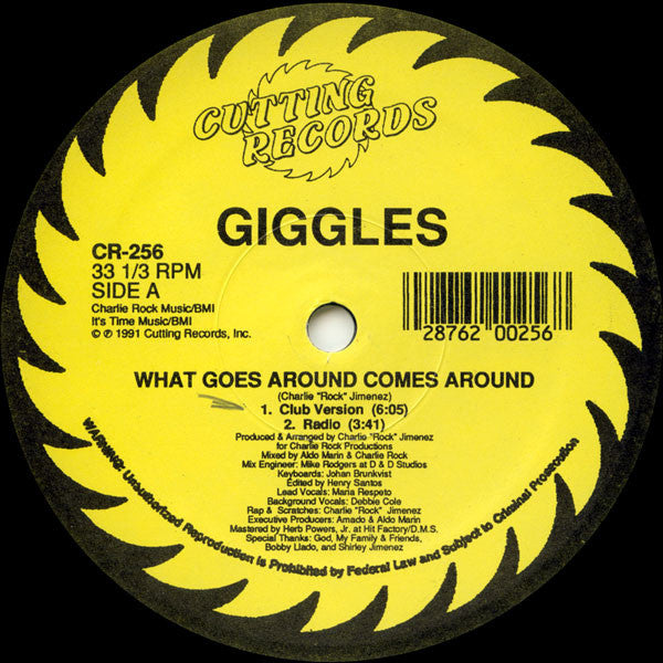 Giggles - What Goes Around Comes Around Vinyl Record