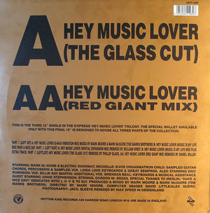 S'Express - Hey Music Lover (The Glass Cut & Red Giant Mix)