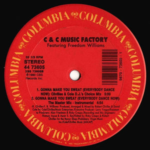 C + C Music Factory Featuring Freedom Williams - Gonna Make You Sweat (Everybody Dance Now) - 1990