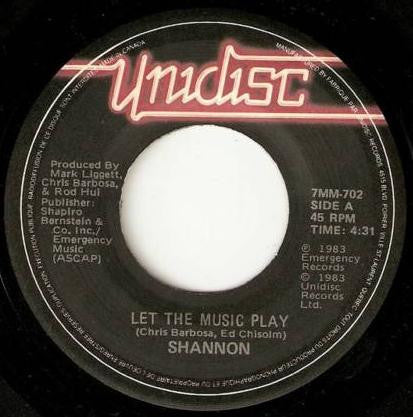 Shannon - Let The Music Play - 1983