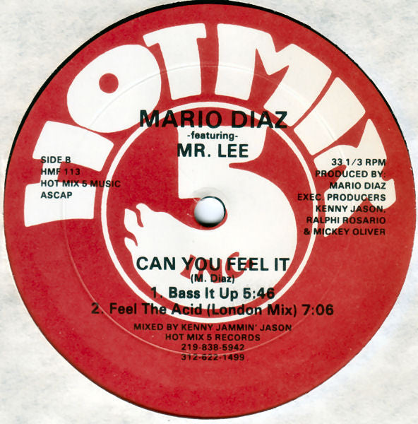 Mario Diaz Featuring Mr. Lee - Can You Feel It - 1988