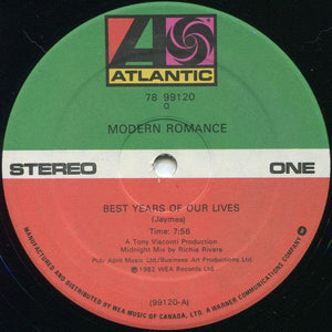 Modern Romance - Best Years Of Our Lives - Quarantunes