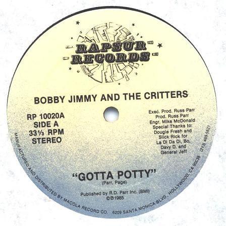 Bobby Jimmy And The Critters - Gotta Potty 1985 - Quarantunes
