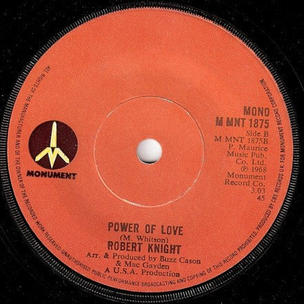 Robert Knight - Love On A Mountain Top