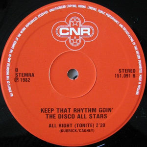 The Disco All Stars - Keep That Rhythm Goin' 1982 - Quarantunes