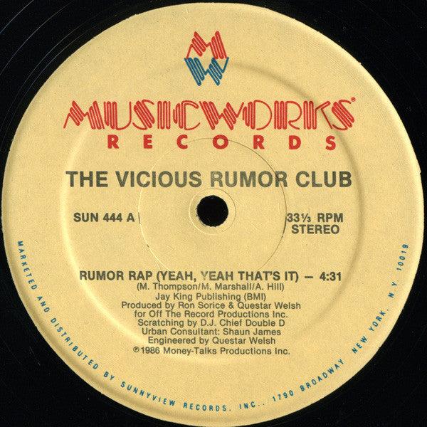 Vicious Rumor Club - Rumor Rap (Yeah, Yeah That's It) - 1986 - Quarantunes