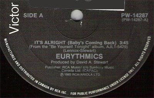 Eurythmics - It's Alright (Baby's Coming Back) ("12") 1985 - Quarantunes
