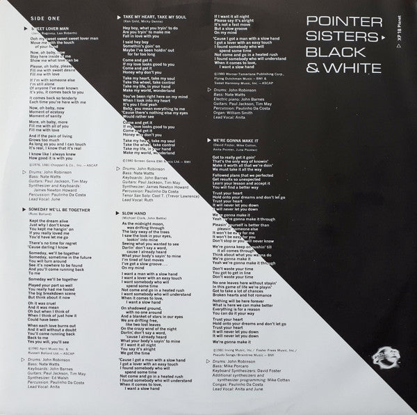 Pointer Sisters - Black & White