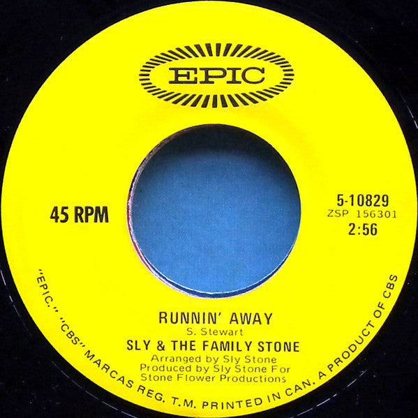 Sly & The Family Stone - Runnin' Away / Brave & Strong