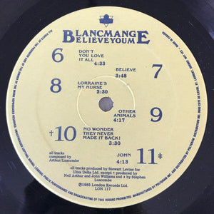 Blancmange - Believe You Me 1985 - Quarantunes
