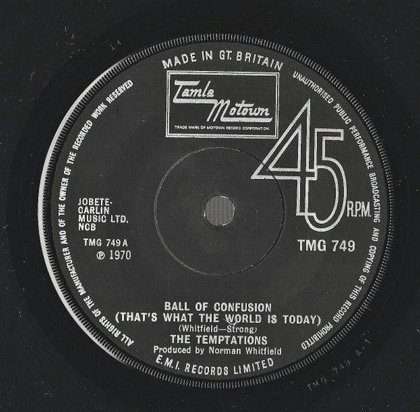 The Temptations - Ball Of Confusion (That's What The World Is Today)
