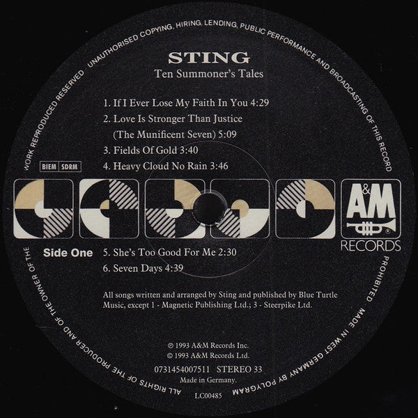 Sting - Ten Summoner's Tales