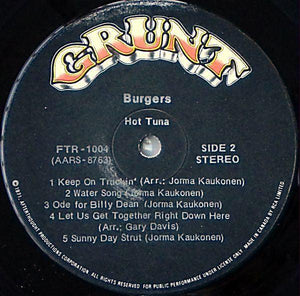 Hot Tuna - Burgers - 1972 - Quarantunes