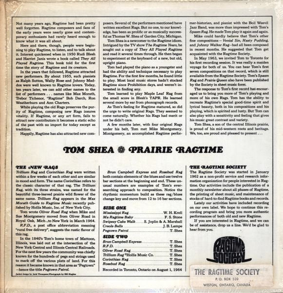 Tom Shea (3) - Prairie Ragtime