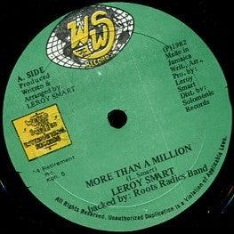 Leroy Smart - More Than A Million / Stop Criticizing (12") 1981 - Quarantunes