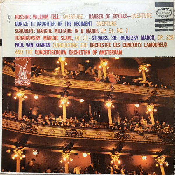 Paul van Kempen - Overtures And Marches: Rossini · Donizetti · Tchaikovsky · Strauss · Schubert