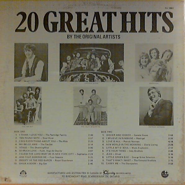 Various - 20 Great Hits By The Original Artists 1971 - Quarantunes