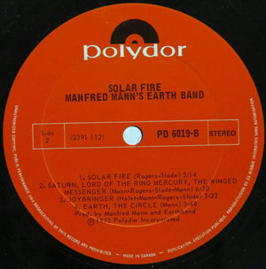 Manfred Mann's Earth Band - Solar Fire