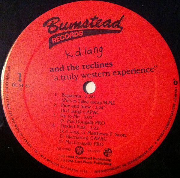 k.d. lang and the reclines - A Truly Western Experience 1986 - Quarantunes