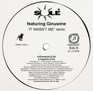 Solé - It Wasn't Me (Remix) - 2000 - Quarantunes