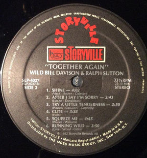 Wild Bill Davison & Ralph Sutton - Together Again 1982 - Quarantunes