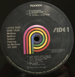 Matthews' Southern Comfort - Later That Same Year - Quarantunes