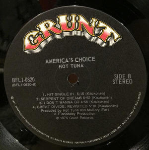 Hot Tuna - America's Choice - 1975 - Quarantunes