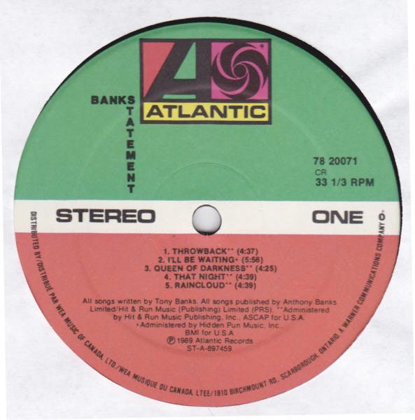 Bankstatement - Bankstatement 1989 - Quarantunes