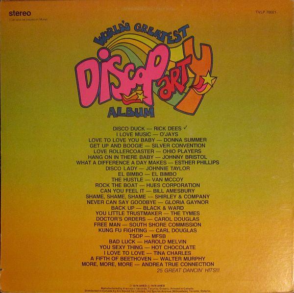 Various - World's Greatest Disco Party Album 1976 - Quarantunes