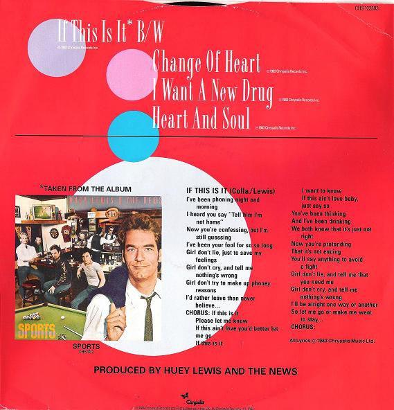 Huey Lewis And The News - If This Is It (UK EP) 1984 - Quarantunes