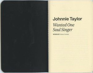 Johnnie Taylor - Wanted One Soul Singer - Quarantunes