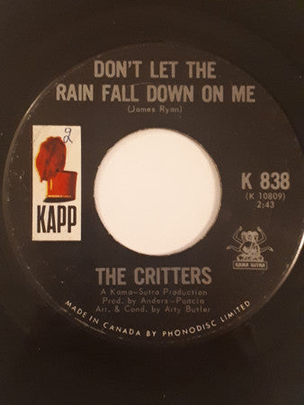 The Critters - Don't Let The Rain Fall Down On Me