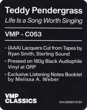 Teddy Pendergrass - Life Is A Song Worth Singing - Quarantunes