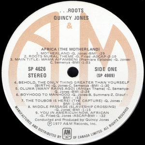Quincy Jones - Roots: The Saga Of An American Family - 1977 - Quarantunes