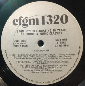 Various - CFGM 1320 Celebrating 25 Years Of Country Music Classics - Quarantunes