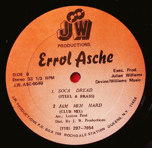 Errol Asche - Jam Meh Hard/Soca Dread 1988 - Quarantunes